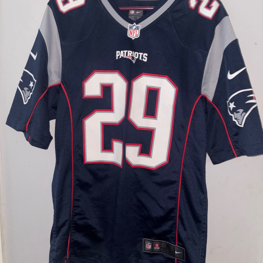 Blue Football Jersey with Number 29 - Picture 3 of 3
